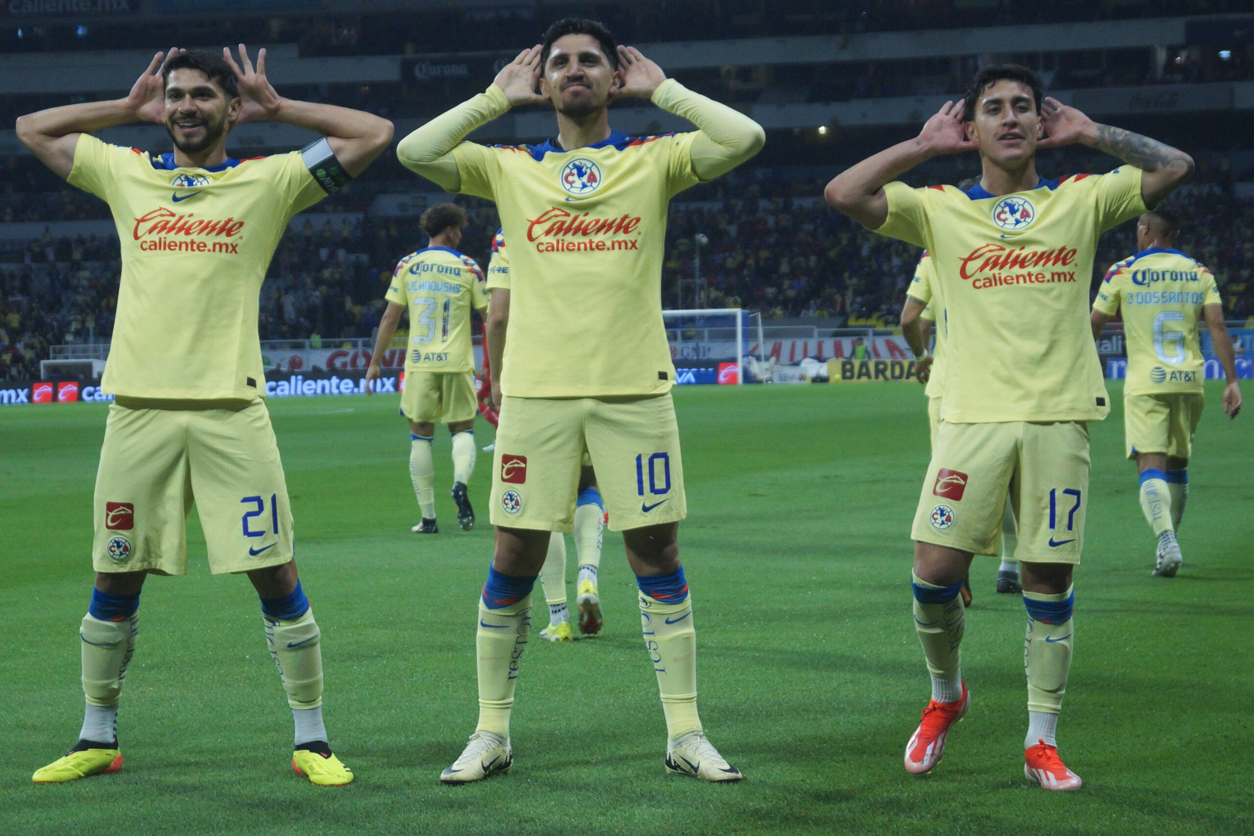 América golea al Toluca 5-1, en duelo de punteros.